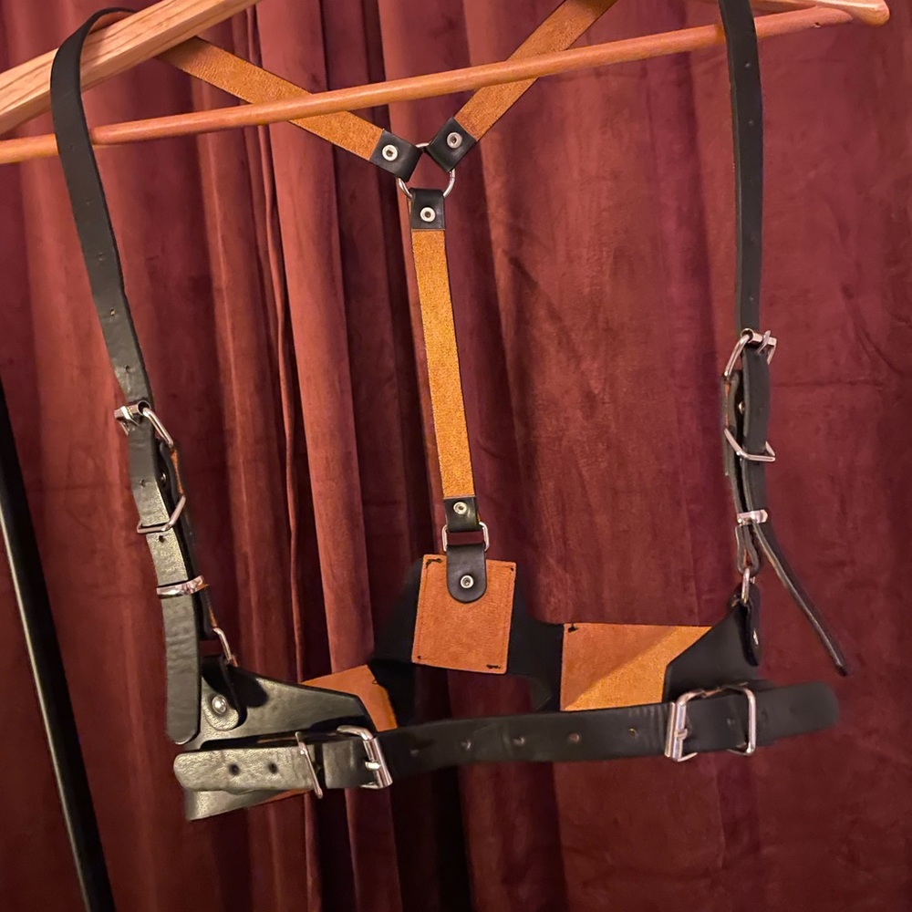 Black chest Harness belt
